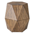 Volker Honey Geometric Accent Table - Dark Brown by Uttermost - View 1