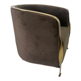 Brown and Gold Sofa Chair - Home Elegance USA