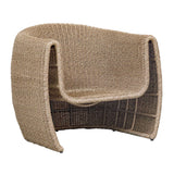 Tropic Golden Flax Outdoor Lounge Chair - Light Brown / White by Uttermost - View 10