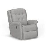 Minnie Traditional Fabric Power Rocking Recliner | Flexsteel