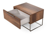 Eastern King Lorenzo Italian Modern Walnut Bedroom Set
