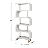 Bia Etagere - White by Uttermost - View 6