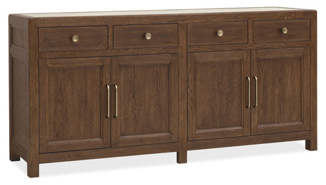 Driftwood Buffet Worn Saddle - Dark Brown by Hooker Furniture - View 1