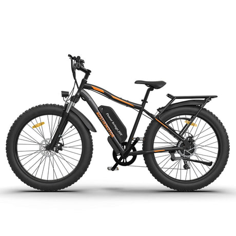 AOSTIRMOTOR S07 - B 26" 750W Electric Bike Fat Tire P7 48V 12.5AH Removable Lithium Battery for Adults with Detachable Rear Rack Fender(Black) | Home Elegance USA