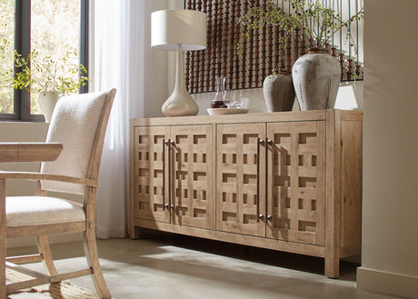 Vineyard Row Buffet - Light Brown by Hooker Furniture - View 2