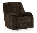 Ashley Chocolate Soundwave Rocker Recliner - Velvet | Home Elegance USA