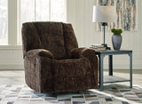 Ashley Chocolate Soundwave Rocker Recliner - Velvet | Home Elegance USA