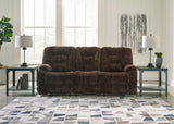 Ashley Chocolate Soundwave REC Sofa w/Drop Down Table - Velvet - 7450289 - Home Elegance USA - 4