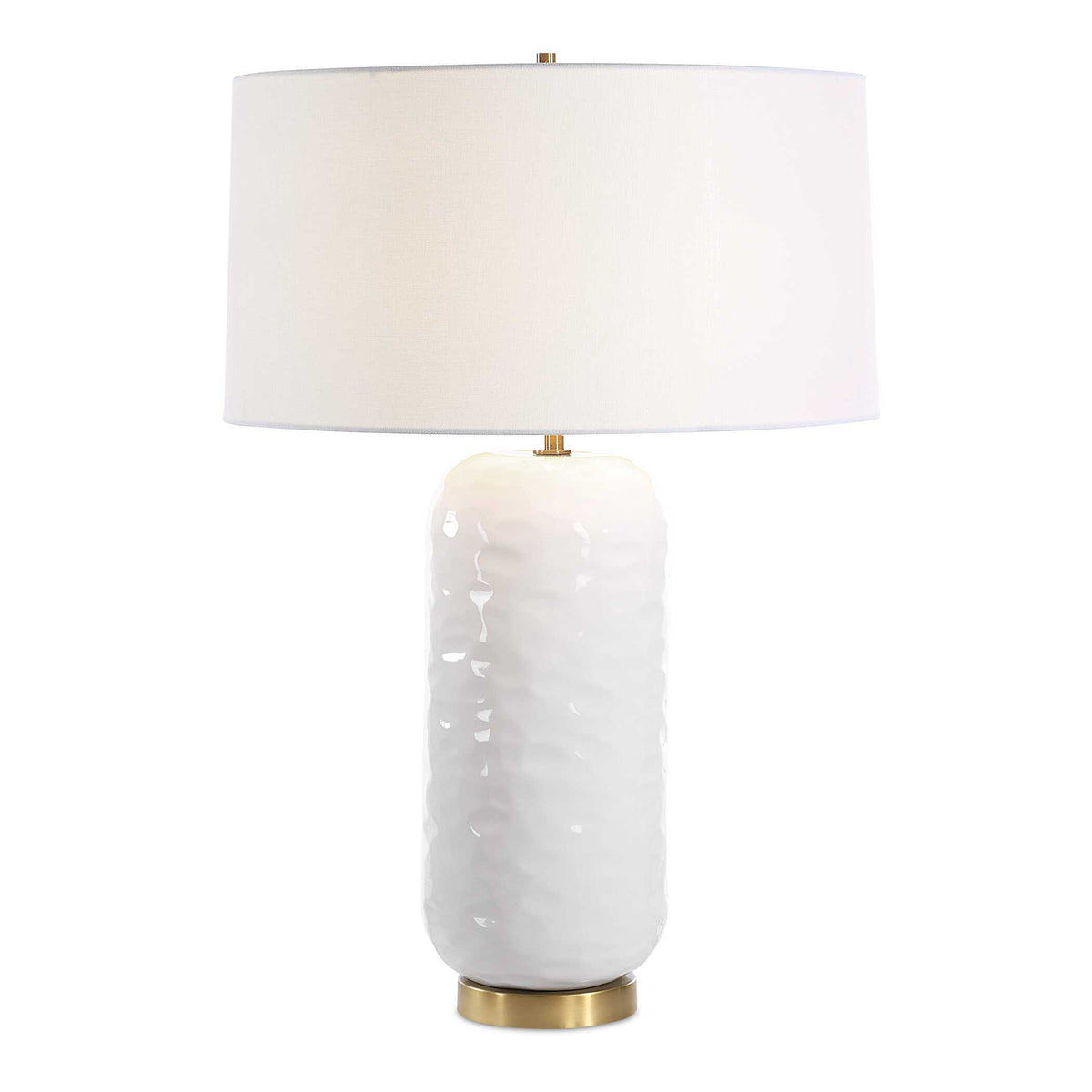 Iona White Glaze Table Lamp by Uttermost - View 1