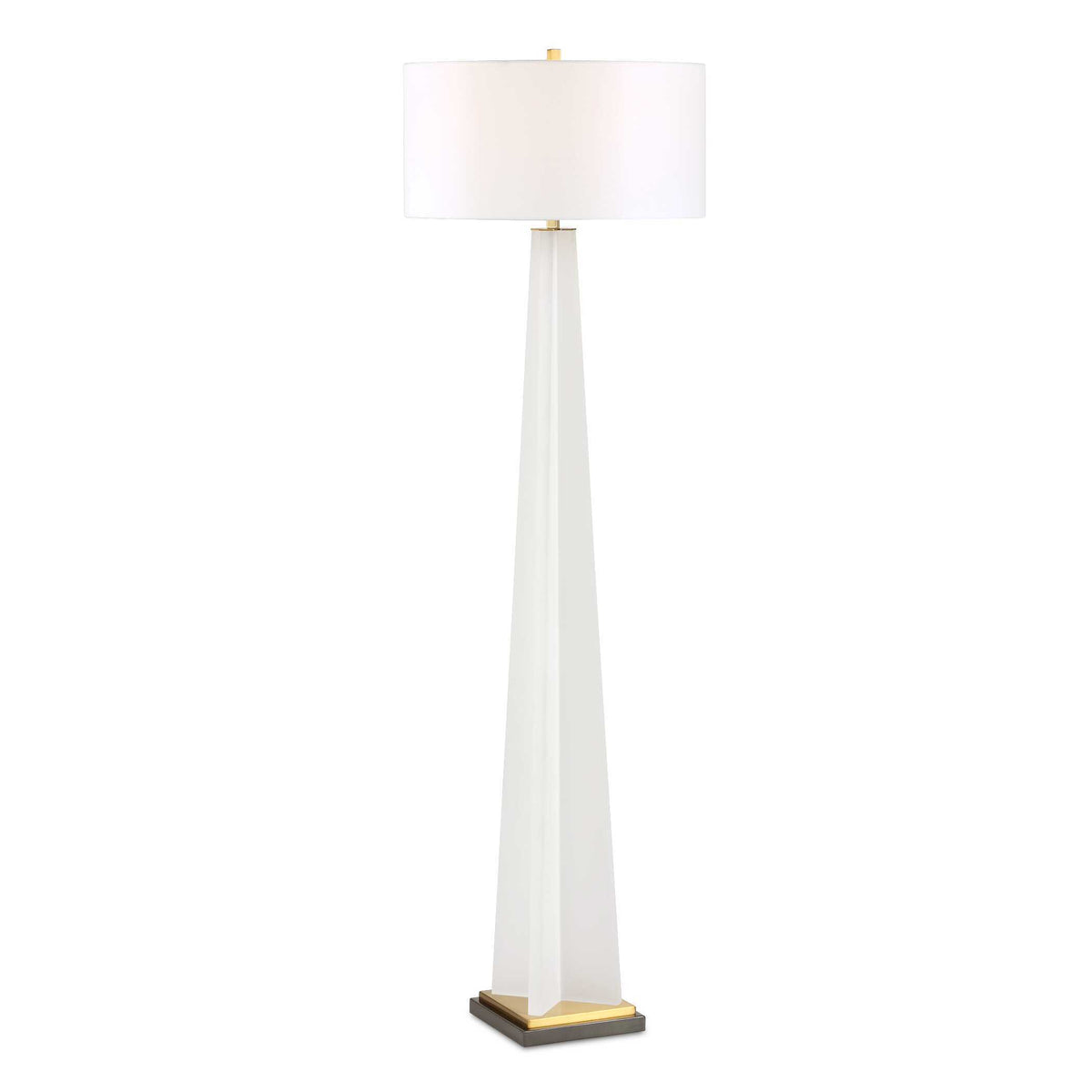 Rosin Floor Lamp - White by Uttermost - View 1