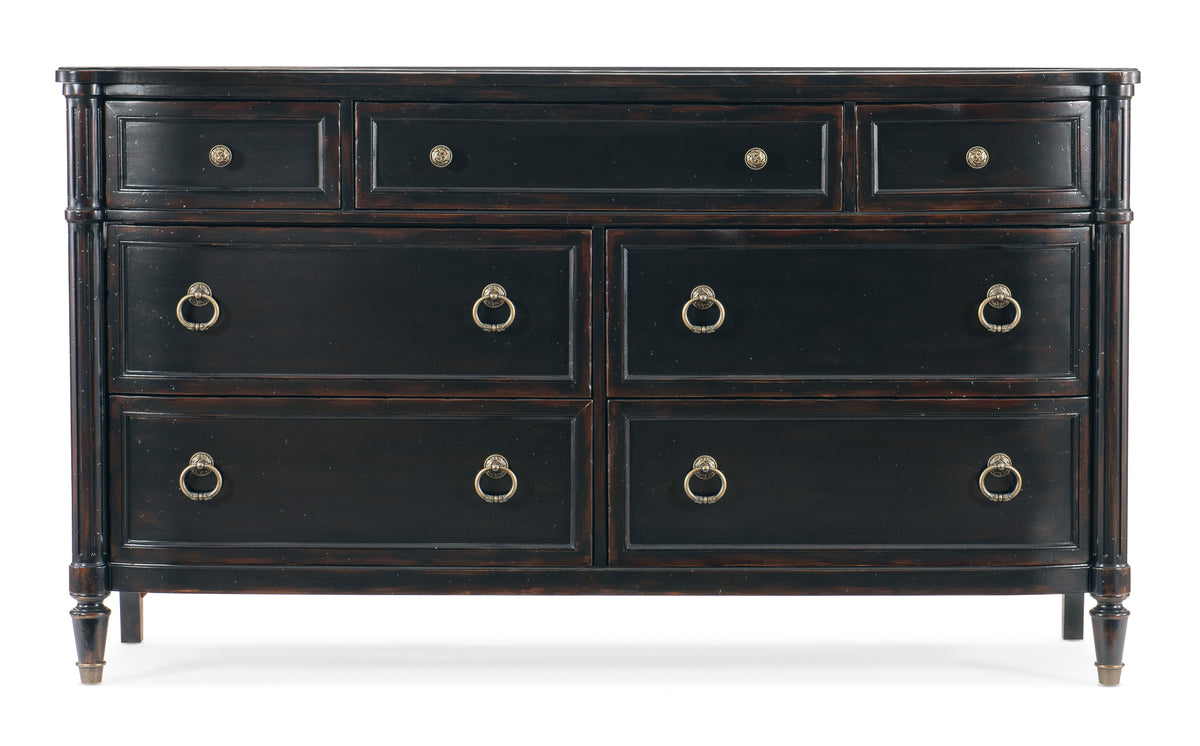 Charleston Seven-Drawer Dresser - Black by Hooker Furniture - View 4