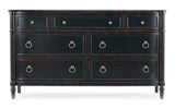 Charleston Seven-Drawer Dresser - Black by Hooker Furniture - View 4