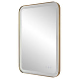 Crofton Vanity Mirror Gold & Silver - Gold / Silver by Uttermost - View 6