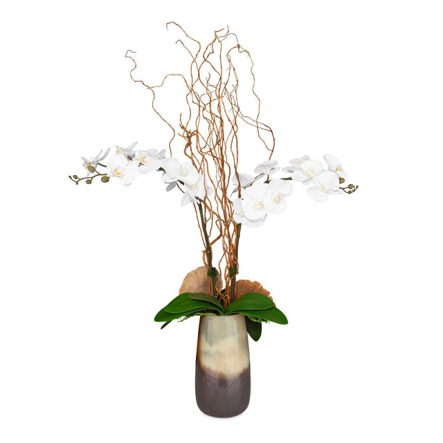 Earthbound Orchid With Vase - Dark Brown by Uttermost - View 1