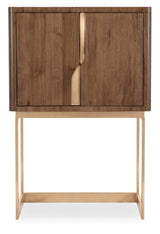 Eleana Bar On Stand Medium Wood / Gold - Dark Brown / Gold by Hooker Furniture - View 10