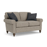 Moxy Fabric Loveseat With Rolled Arms | Flexsteel