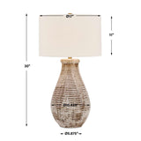 Dorothea Textured Table Lamp Brown / Gray - Light Brown by Uttermost - View 6
