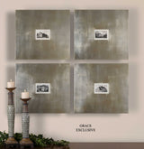 Historical Buildings Framed Art (Set of 4) - Silver by Uttermost - View 3