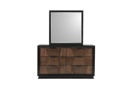 Houston Traditional Style Queen 5 Piece Bedroom Set in Walnut - sold by Home Elegance USA
