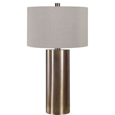 Taria Table Lamp Brushed Brass - Light Brown / Beige by Uttermost - View 3