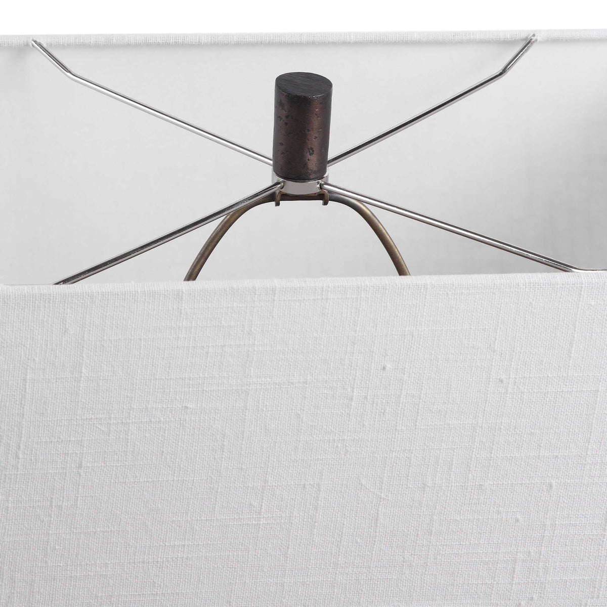Darbie Iron Table Lamp - Black / White by Uttermost - View 6