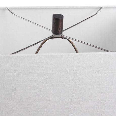 Darbie Iron Table Lamp - Black / White by Uttermost - View 6
