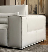 Accenti Italia Enjoy Italian Modern Light Grey Leather Sectional Sofa Vgddenjoy - Ltgry - VGDDENJOY - LTGRY - Home Elegance USA - 4