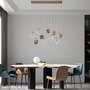 Lustre Rectangular Chandelier // Bronze  | Finesse - Home Elegance USA