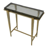 Preston Rectangular Accent Table Brass,Gold - Black / Gold by Uttermost - View 5