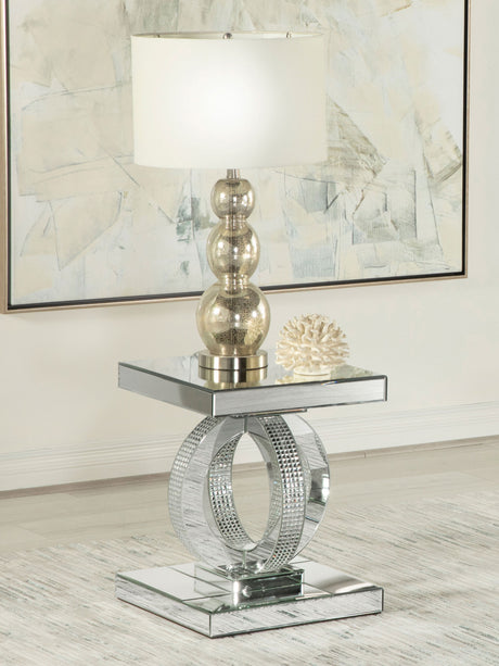 End Table - Breena Square End Table Mirror