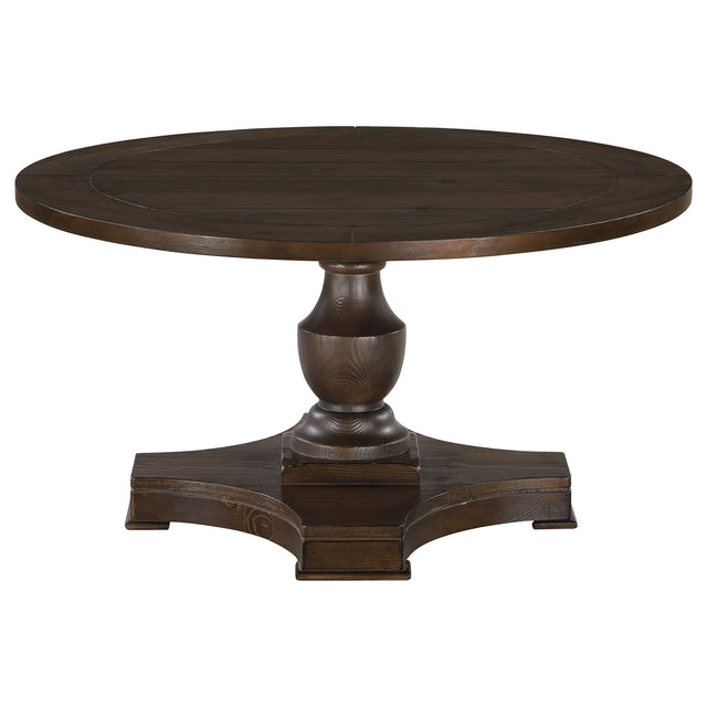 Coffee Table  - Morello Round Coffee Table with Pedestal Base Coffee