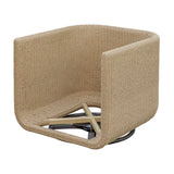 Santorini Outdoor Swivel Lounge Chair - Light Brown / White by Uttermost - View 8