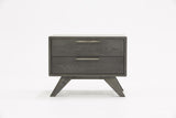 Eastern King Soria Modern Grey Wash Bedroom Set