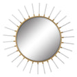 Oracle Round Starburst Mirror - Silver / Yellow by Uttermost - View 1