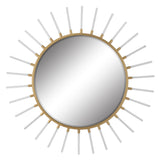 Oracle Round Starburst Mirror - Silver / Yellow by Uttermost - View 1