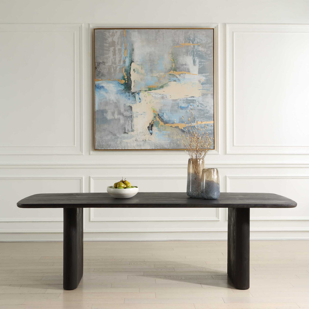 Kirin Reclaimed Fir Dining Table - Black by Uttermost - View 4