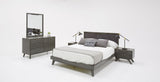 Eastern King Soria Modern Grey Wash Bedroom Set