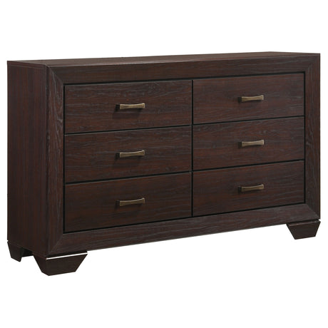 Oatfield Dark Cocoa  4-piece Eastern King Bedroom Set - sold by Home Elegance USA