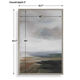 Lowlands Framed Landscape Print Black / Blue / Brown / Orange / White / Yellow - Blue / Dark Brown by Uttermost - View 7