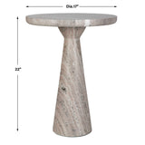 Stour Marble Accent Table - Gray by Uttermost - View 8