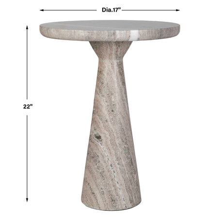 Stour Marble Accent Table - Gray by Uttermost - View 8