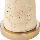 Perkins Travertine Table Lamp - Light Brown by Uttermost - View 6