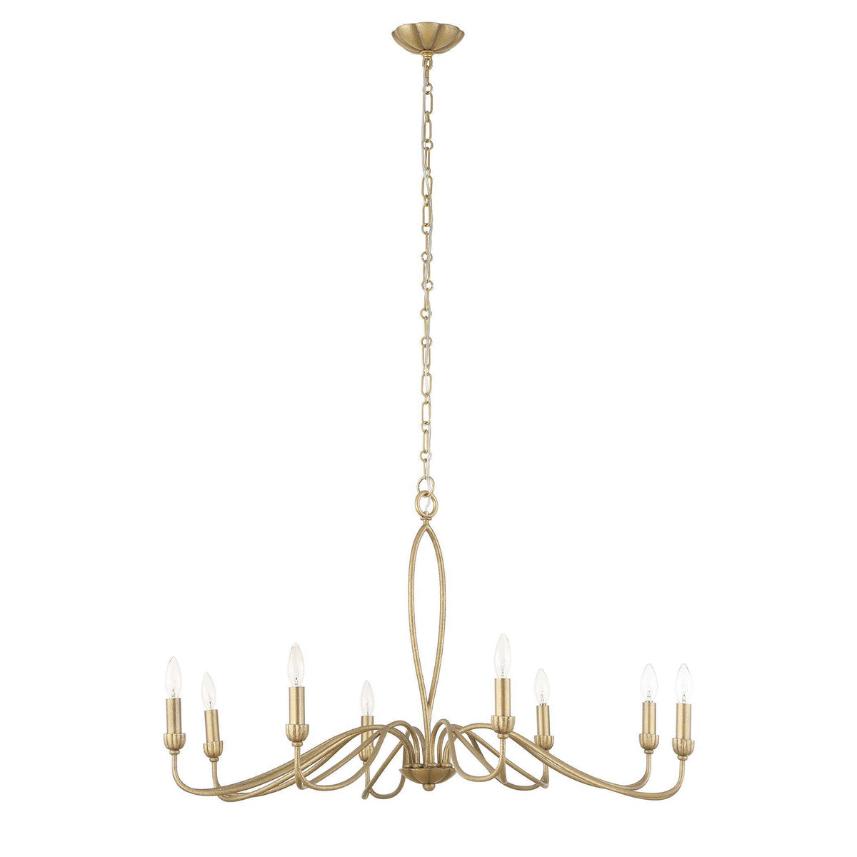 Corella 8 Light Chandelier - Gold by Uttermost - View 7