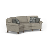 Westside Fabric Conversation Sofa, Accent Pillows Included | Flexsteel