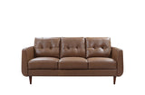 Divani Casa Lyman - Modern Brown Sofa - VGEV6412A - S - Home Elegance USA - 1