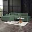 Mar Sectional Green Corduroy Sofa (Left Facing) - sold by Home Elegance USA