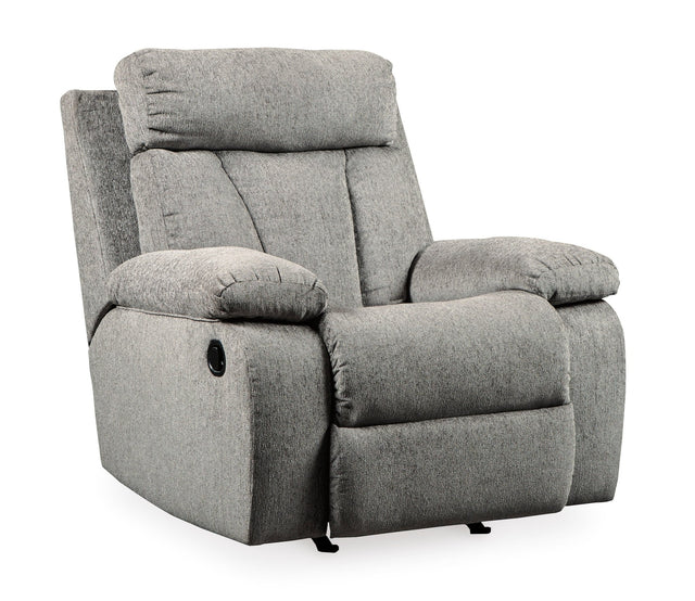 Ashley Fog Mitchiner Rocker Recliner - Microfiber | Home Elegance USA