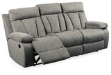 Fog Mitchiner REC Sofa w/Drop Down Table Microfiber | Ashley