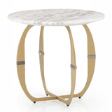Echo - Modern Marble End Table - View Image 1