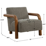 Balance Accent Chair Herb - Dark Green / Light Brown by Uttermost - View 9